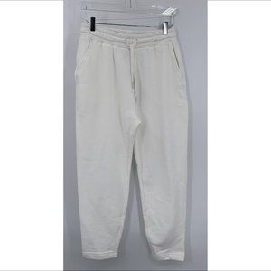 Sweaty Betty Essentials Taper Joggers / sweatpants | white | NWT | size Medium